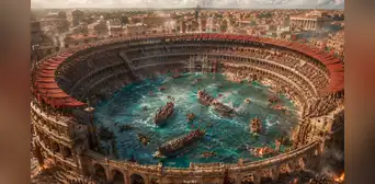El día en que el Coliseo de Roma dejó de ser arena para convertirse en escenario de combates navales: lo inundaban en 35 minutos