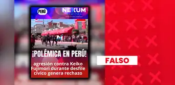El video que muestra un ataque contra Keiko Fujimori durante el desfile militar es falso: corresponde a un simulacro realizado en Moquegua