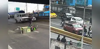 Vía Evitamiento: motorizado sufre accidente y genera congestión vehicular cerca del puente Trujillo Vía Evitamiento: motorizado sufre accidente y genera congestión vehicular cerca del puente Trujillo