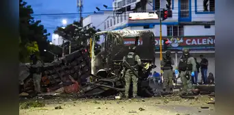 Atentado con camión bomba en Colombia deja 11 heridos a días de la investidura presidencial de Abelardo de la Espriella Atentado con camión bomba en Colombia deja 11 heridos a días de la investidura presidencial de Abelardo de la Espriella