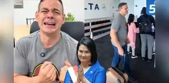 Mark Vito genera revuelo con video tras juramentación de Keiko Fujimori y Leslie Echevarría lo 'devuelve' a su país: "Más que arrepentido"