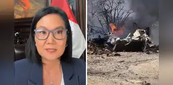 Keiko Fujimori descarta cierre del aeropuerto de Pisco tras accidente aéreo que dejó 13 muertos: "No se va a suspender"