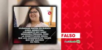 Es falso que Romina Uribe esté impedida de integrar el Congreso por haber nacido en Argentina Es falso que Romina Uribe esté impedida de integrar el Congreso por haber nacido en Argentina
