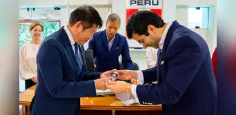 Visita ilustre: Comite Olímpico Peruano recibió al presidente de la Federación Internacional de Gimnasia, Morinari Watanabe Visita ilustre: Comite Olímpico Peruano recibió al presidente de la Federación Internacional de Gimnasia, Morinari Watanabe