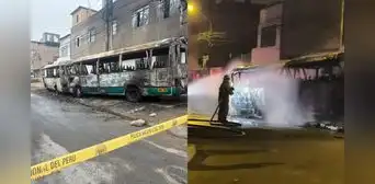 Incendian dos buses de Vipusa en Ventanilla: presunto ataque extorsivo dañó viviendas cercanas Incendian dos buses de Vipusa en Ventanilla: presunto ataque extorsivo dañó viviendas cercanas