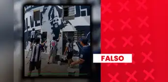 Es falso que hinchas de Alianza Lima hayan borrado el mural de Hernán Barcos: la imagen fue generada con inteligencia artificial