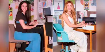 Shakira causa furor al recrear 30 años después su recordada foto que se convirtió en meme