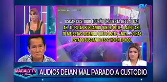 Magaly Medina desenmascara a dueño de La Bella Luz y expone audio donde le reclama a Naldy Saldaña por videos con César Sánchez