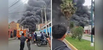 Fuerte incendio en Huaral: al menos 7 unidades de bomberos atienden emergencia en ferretería