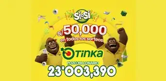 ¿Reventó? Resultados de La Tinka del domingo 9 de agosto: números ganadores, Pozo Millonario, boliyapa, S/50.000 y más