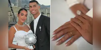 ¿Se casaron? Cristiano Ronaldo y Georgina Rodríguez emocionan con posible boda secreta tras aparecer con anillos