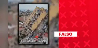 Video que muestra el colapso de un edificio "a causa del terremoto de 7,4 que azotó Colombia" fue elaborado con inteligencia artificial