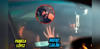 Pamela López protagoniza tenso momento en auto de su nuevo saliente y destapan el inesperado motivo: "Le reclama algo"