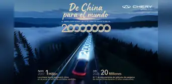 Chery supera los 20 millones de vehículos vendidos a nivel mundial Chery supera los 20 millones de vehículos vendidos a nivel mundial