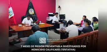 Dictan 7 meses de prisión preventiva para dos investigados en Tumbes Dictan 7 meses de prisión preventiva para dos investigados en Tumbes