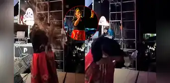 Agreden en el rostro con botella de vidrio a cantante folclórica durante concierto en Ayacucho Agreden en el rostro con botella de vidrio a cantante folclórica durante concierto en Ayacucho