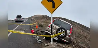 Tragedia en Pasamayo: conductor pierde la vida al despistar su vehículo y dar varias vueltas de campana en plena Panamericana Norte
