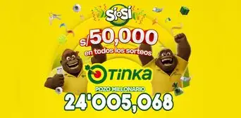 Resultados de La Tinka del domingo 16 de agosto de 2026: números ganadores, Sí o Sí, Boliyapa y nuevo pozo