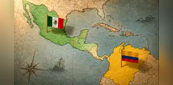 ¿Sabías que México y Colombia compartieron frontera durante 14 meses? Así era el mapa de ambos países hace más de 200 años