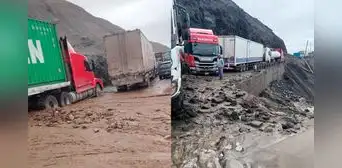 Mujer fallece frente a su esposo en la Panamericana Sur tras quedar varada por deslizamientos en Arequipa