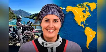 De trabajar para una princesa saudí a recorrer 45.000 km en moto entre Asia y Sudamérica a sus 35 años: “No hay mejor sensación que la libertad”