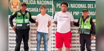 Detienen a dos presuntos integrantes del Tren de Aragua con orden de captura internacional en Piura Detienen a dos presuntos integrantes del Tren de Aragua con orden de captura internacional en Piura