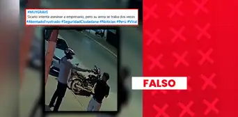 Este video no muestra un intento de asesinato en Perú: el hecho fue registrado en Brasil
