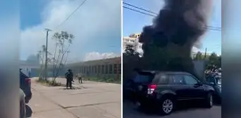 Incendio de grandes proporciones consume inmediaciones del hospital Honorio Delgado en Arequipa Incendio de grandes proporciones consume inmediaciones del hospital Honorio Delgado en Arequipa