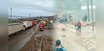 Quinto día de bloqueo por huaicos: pasajeros varados exigen al Gobierno una solución para recuperar la Panamericana Sur Quinto día de bloqueo por huaicos: pasajeros varados exigen al Gobierno una solución para recuperar la Panamericana Sur