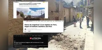 Así informó la prensa internacional sobre el terremoto de 7,2 en Ayacucho: "El temblor encuentra a los peruanos sensibles a cualquier movimiento" Así informó la prensa internacional sobre el terremoto de 7,2 en Ayacucho: "El temblor encuentra a los peruanos sensibles a cualquier movimiento"