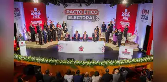 Candidatos a la alcaldía de Lima firman Pacto Ético Electoral: solo 19 postulantes asistieron al evento Candidatos a la alcaldía de Lima firman Pacto Ético Electoral: solo 19 postulantes asistieron al evento