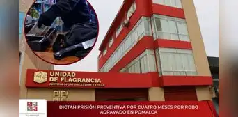 Dictan cuatro meses de prisión preventiva por presunto robo agravado en Pomalca Dictan cuatro meses de prisión preventiva por presunto robo agravado en Pomalca