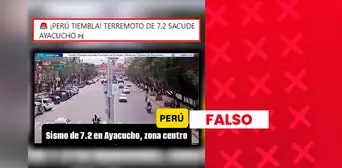 Este video no muestra el terremoto de Ayacucho: las imágenes corresponden al sismo ocurrido en Nepal en 2015