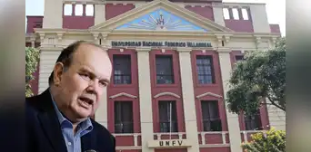 Alumnos de la UNFV rechazan presencia de López Aliaga y lanzan arengas en su contra Alumnos de la UNFV rechazan presencia de López Aliaga y lanzan arengas en su contra