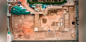 Arqueólogos descubren restos de un hospital de hace 451 años bajo el Santuario de Santa Rosa de Lima: muros, azulejos y entierros humanos Arqueólogos descubren restos de un hospital de hace 451 años bajo el Santuario de Santa Rosa de Lima: muros, azulejos y entierros humanos