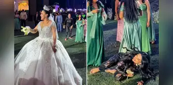 Micheille Soifer se descontrola y se lanza por el bouquet en boda en Juliaca: "Lo doy todo y más"