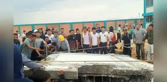 Un escolar muerto y otro herido tras colapso de pared en obras en colegio de Iquitos: trabajaban por nota