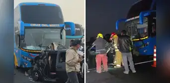 Tragedia en la Panamericana Norte: 2 muertos deja choque entre bus interprovincial y auto colectivo