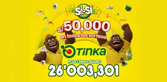 ¿Reventó? Conoce los resultados de La Tinka del domingo 30 de agosto: números ganadores, premios del Pozo Millonario, boliyapa, S/50.000 y más
