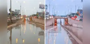 Llovizna provoca aniego y obliga al cierre del bypass de la av. Pachacútec en Villa María del Triunfo Llovizna provoca aniego y obliga al cierre del bypass de la av. Pachacútec en Villa María del Triunfo