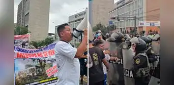 Colectiveros tomaron avenida Garcilaso de la Vega y bloquean tramo de Arequipa en protesta por cierre de la ATU