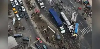 Choque múltiple causa intenso tráfico en la Panamericana Norte: accidente deja un chofer muerto Choque múltiple causa intenso tráfico en la Panamericana Norte: accidente deja un chofer muerto