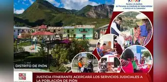 Justicia Itinerante llevará servicios judiciales a la población de Pión en Chota