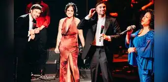 Cantante Adrián Bello logró lleno total en su concierto en el Gran Teatro Nacional: Daniela Darcourt y Eva Ayllón presentes en el escenario