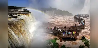 El caudal de las cataratas del Iguazú alcanza 8,3 millones de litros por segundo, más de 5 veces lo habitual: El Niño estaría detrás
