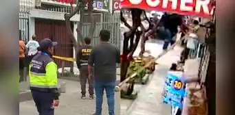 Hombre muere al caer de escalera mientras colocaba propaganda política en El Agustino