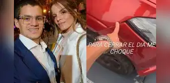 Hermano de Alejandra Baigorria sufre duro accidente vehicular y genera preocupación al mostrar daños que sufrió su auto
