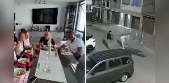 Nuevas imágenes revelan qué pasó antes del feminicidio y parricidio en Santa Anita: estuvieron en un almuerzo familiar