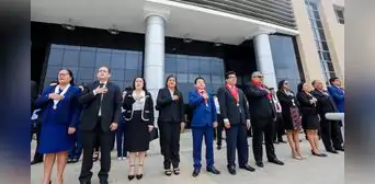 Corte de Sullana realiza ceremonia de izamiento del Pabellón Nacional y bandera de Sullana Corte de Sullana realiza ceremonia de izamiento del Pabellón Nacional y bandera de Sullana