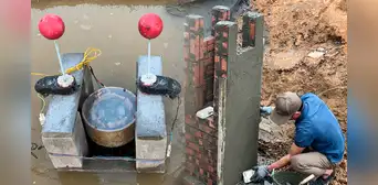 Un hombre construyó su propia hidroeléctrica y logra generar 220 voltios para su casa utilizando solo agua de un río